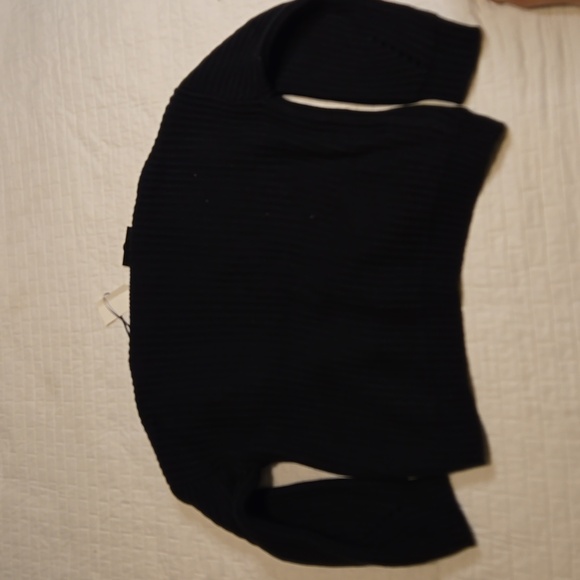 Code x Mode Solid Open Front Dolman Cardigan Black, Various Sizes - Picture 5 of 6